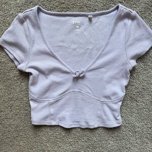 Pacsun cropped short sleeve top